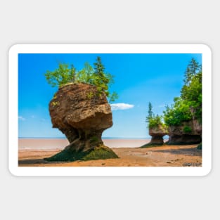 Hopewell Rocks, New Brunswick Canada Sticker